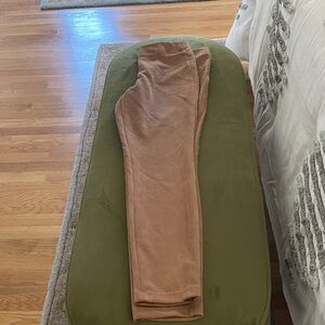 Max studio suede straight leg pants
